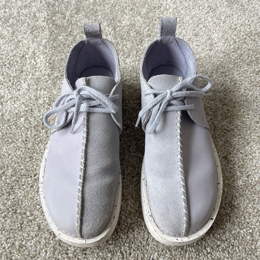 Clarks Originals Desert Trek Form Leather Cool Blue Comfort Shoes Women’s 7.5 M - Picture 3 of 13